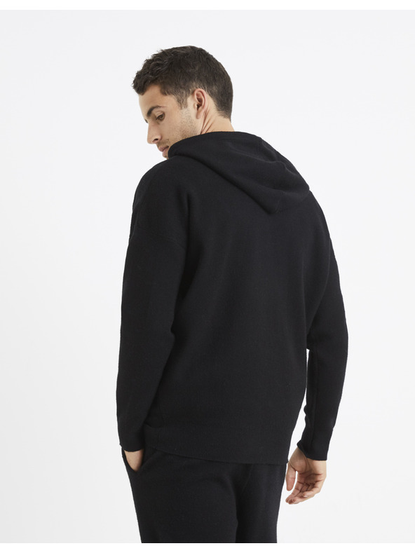 Celio Černá pánská mikina Celio Vesweety