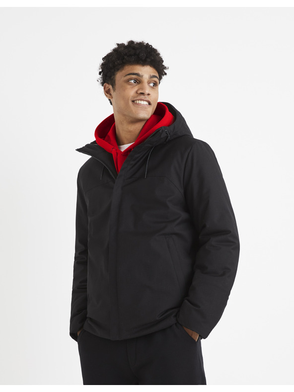 Celio Černá pánská bunda Celio Vuhero