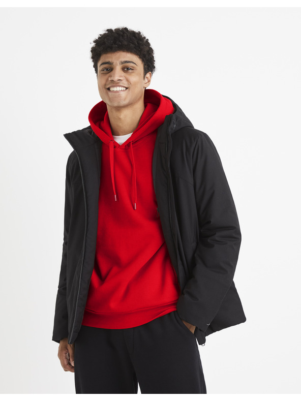 Celio Černá pánská bunda Celio Vuhero