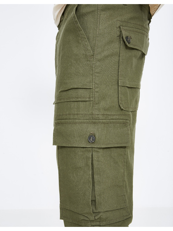Celio Khaki pánské kalhoty Celio Loking