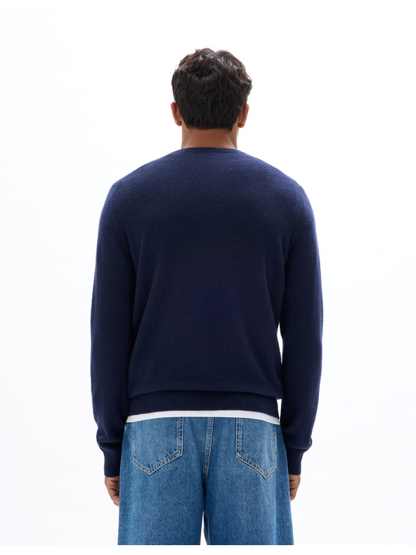 Celio Tmavě modrý pánský kašmírový svetr Celio Jecloud