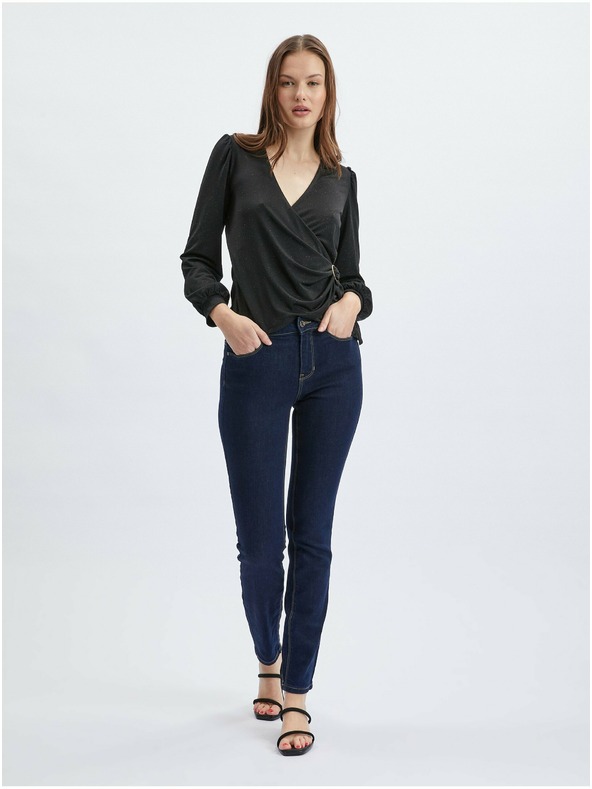 Orsay Černá dámská zavinovací halenka ORSAY