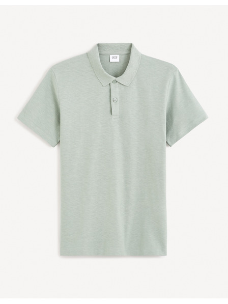 Celio Světle šedé pánské basic polo tričko Celio Feflame