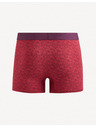 Celio Červené pánské vzorované boxerky Celio Fipaisle
