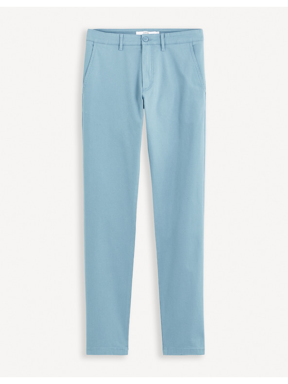 Celio Světle modré pánské chino kalhoty Celio Tocharles