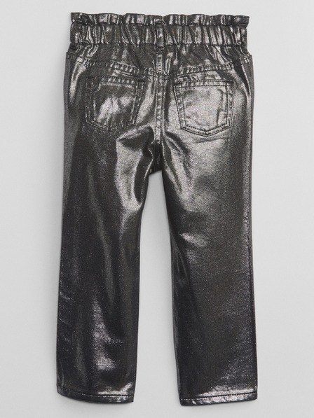 GAP Baby metalické džíny mom GAP