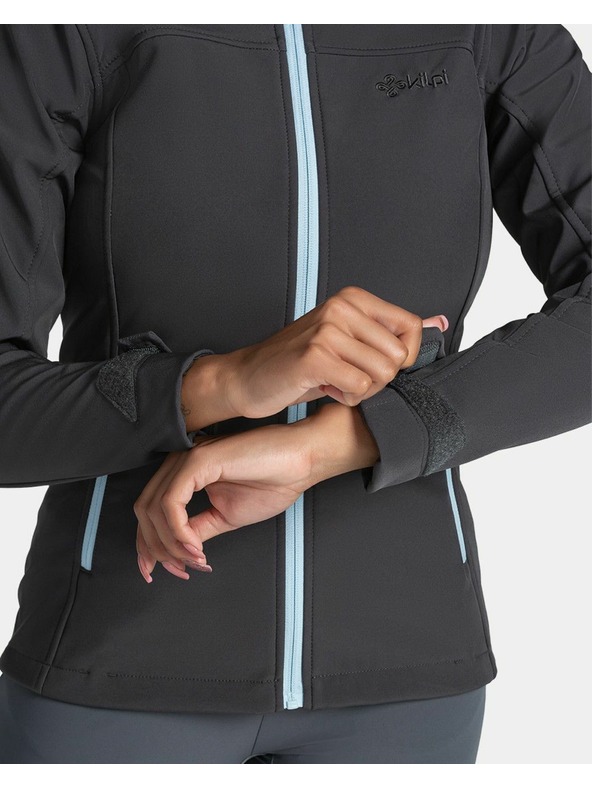 Kilpi Tmavě šedá dámská softshellová bunda Kilpi Rawia