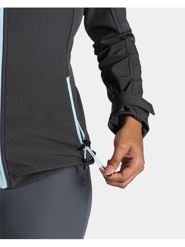 Kilpi Tmavě šedá dámská softshellová bunda Kilpi Rawia