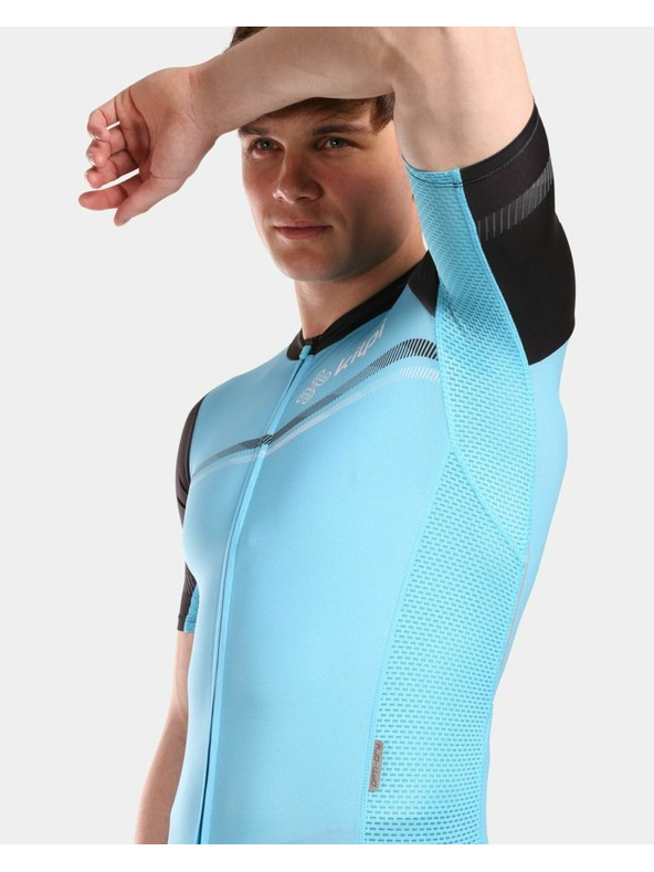 Kilpi Světle modré pánské sportovní tričko na zip Kilpi CORRIDOR