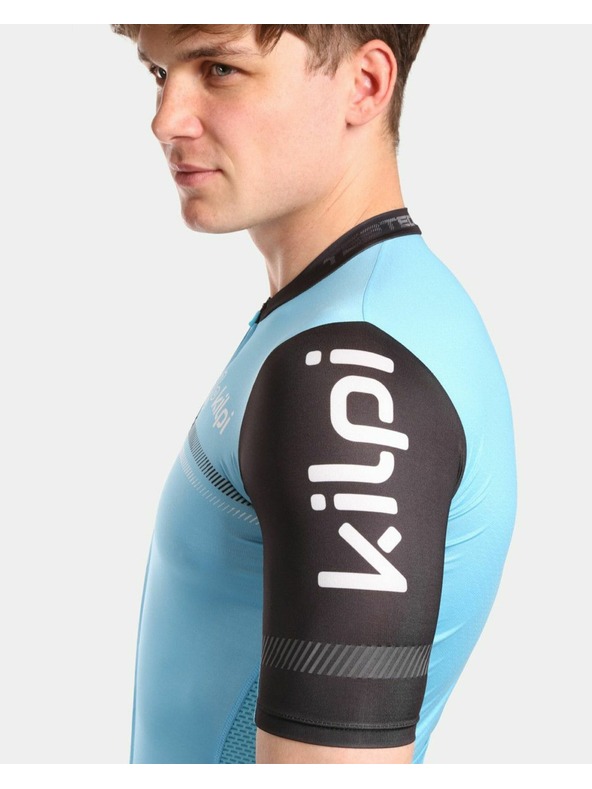 Kilpi Světle modré pánské sportovní tričko na zip Kilpi CORRIDOR
