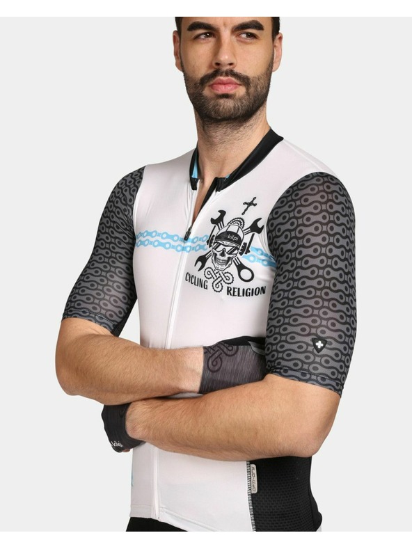 Kilpi Bílé pánské sportovní tričko na zip Kilpi RIVAL
