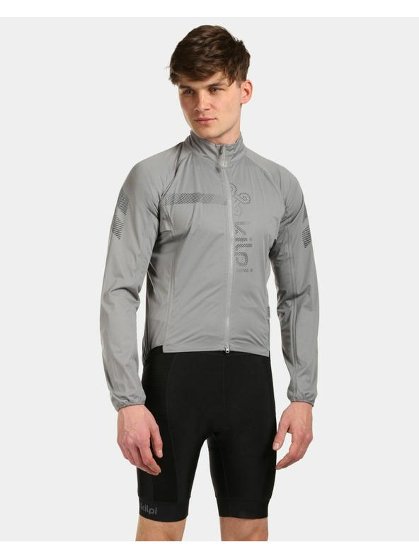 Kilpi Světle šedá pánská cyklistická bunda Kilpi Rainar-M