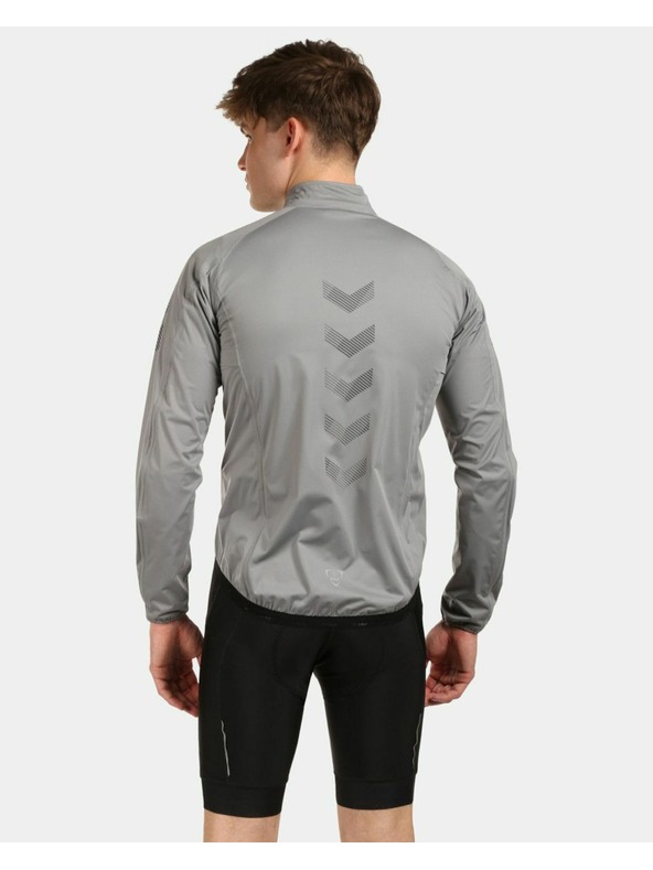 Kilpi Světle šedá pánská cyklistická bunda Kilpi Rainar-M