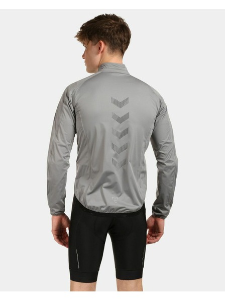 Kilpi Světle šedá pánská cyklistická bunda Kilpi Rainar-M