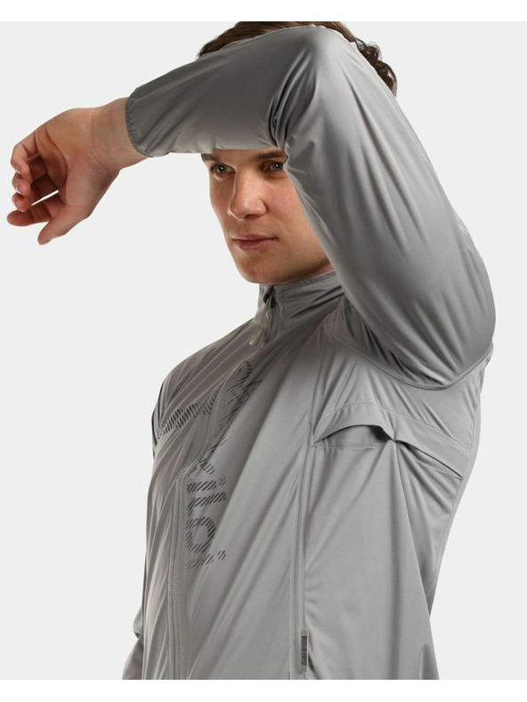 Kilpi Světle šedá pánská cyklistická bunda Kilpi Rainar-M