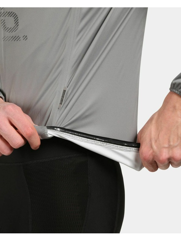 Kilpi Světle šedá pánská cyklistická bunda Kilpi Rainar-M