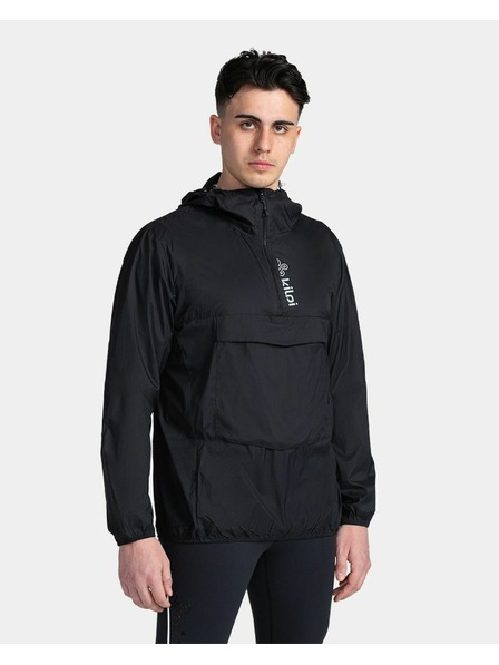 Kilpi Černá pánská lehká anorak bunda Kilpi ANORI-M