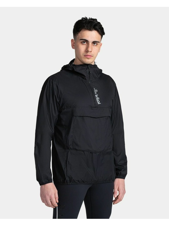 Kilpi Černá pánská lehká anorak bunda Kilpi ANORI-M