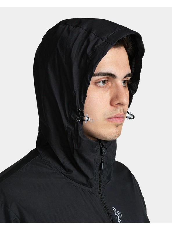 Kilpi Černá pánská lehká anorak bunda Kilpi ANORI-M