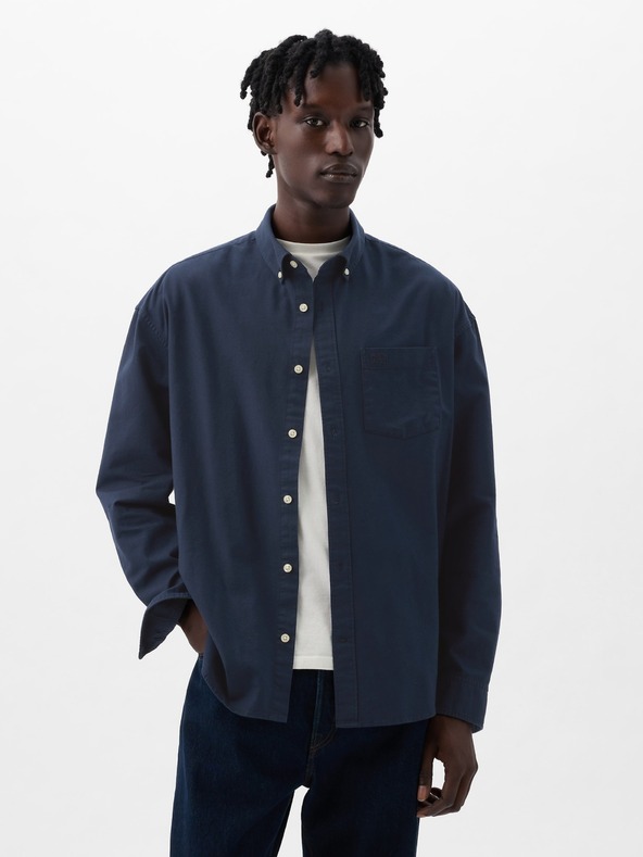 GAP Košile oxford logo oversize GAP