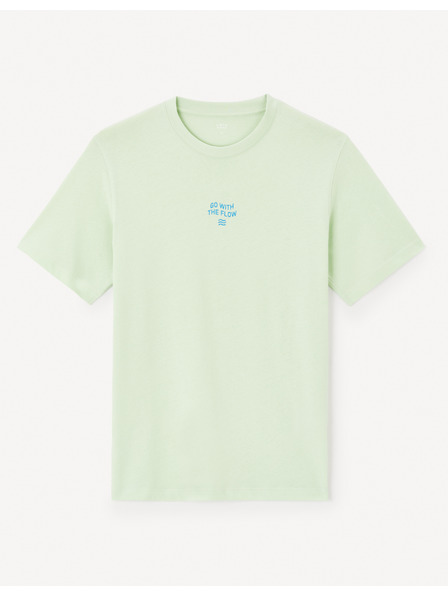 Celio Světle zelené pánské tričko Celio Jeword