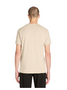 Celio Béžové pánské basic tričko Celio Debasev