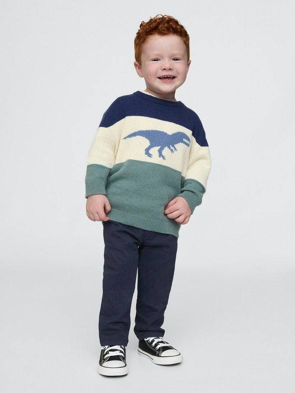 GAP Baby natahovací khaki kalhoty GAP