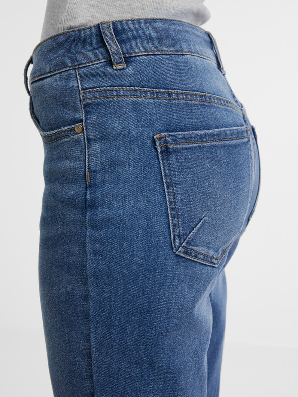 Orsay Tmavě modré dámské straight džíny ORSAY