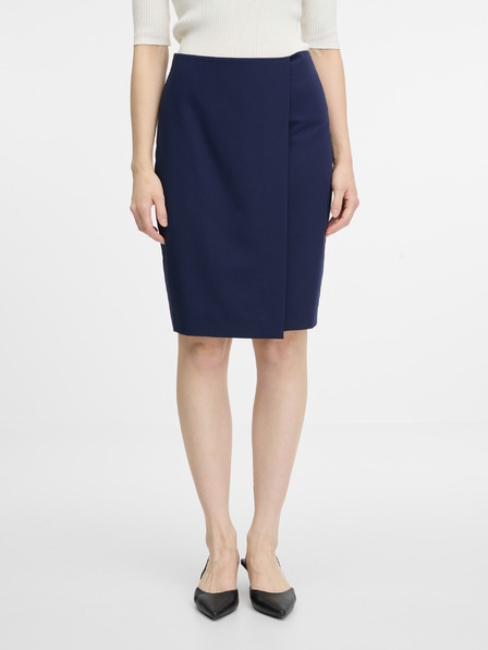 Orsay Tmavě modrá dámská pouzdrová sukně ORSAY