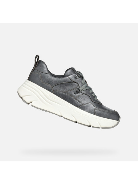 Geox Tmavě šedé dámské tenisky Geox Diamanta