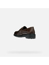 Geox Tmavě hnědé dámské mokasíny Geox Walk pleasure
