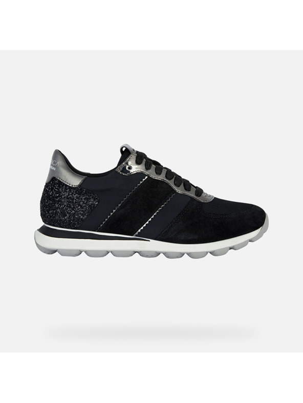 Geox Černé dámské tenisky Geox Spherica Vseries