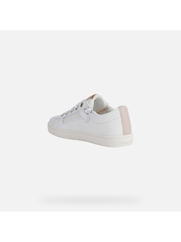 Geox Bílé dívčí tenisky Geox Kathe