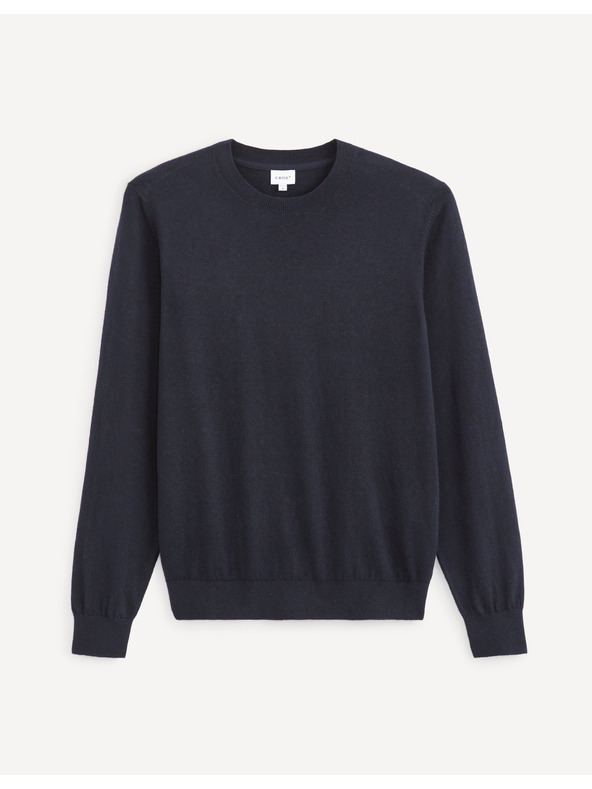 Celio Tmavě modrý pánský basic svetr Celio