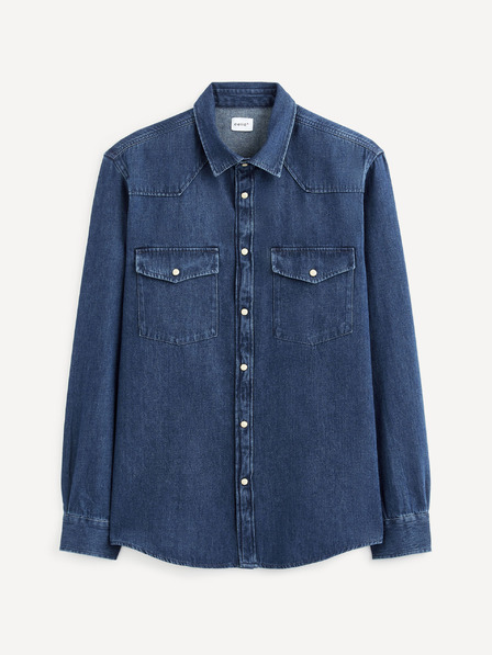 Celio Tmavě modrá košile Celio Sarevient