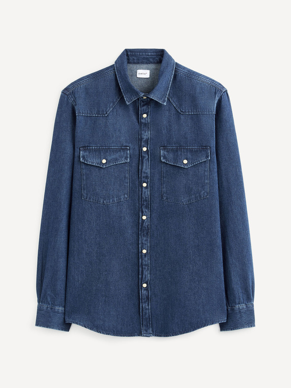 Celio Tmavě modrá košile Celio Sarevient