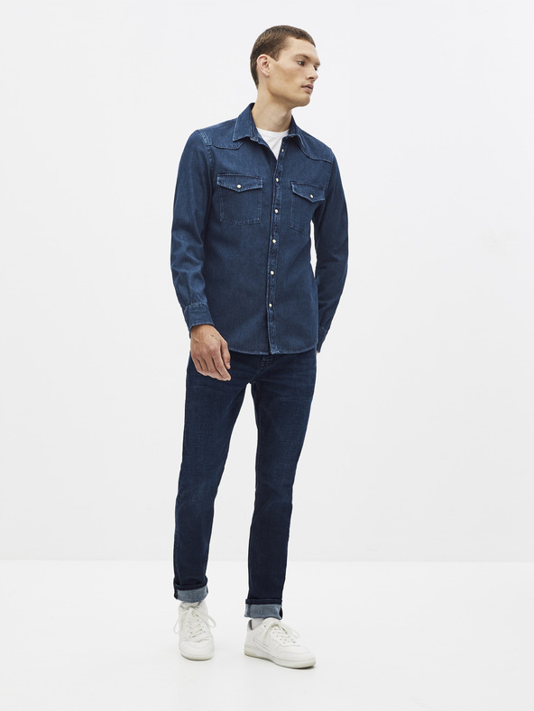 Celio Tmavě modrá košile Celio Sarevient