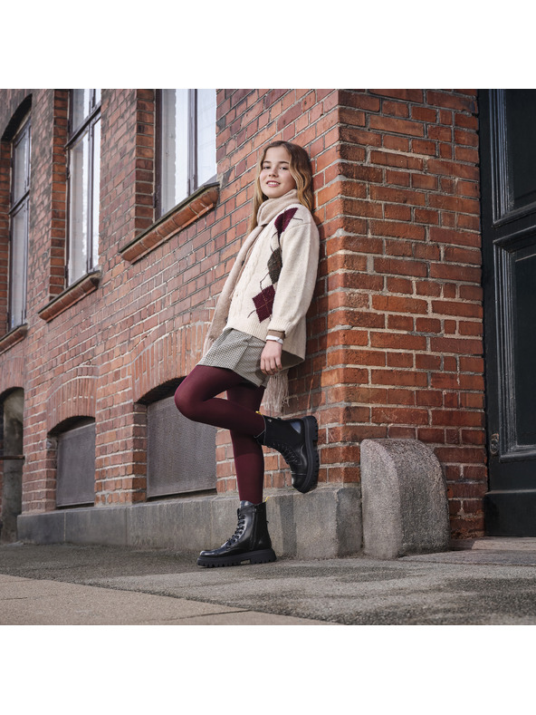 Geox Černá dívčí kotníková obuv Geox Maquinnerns Girl