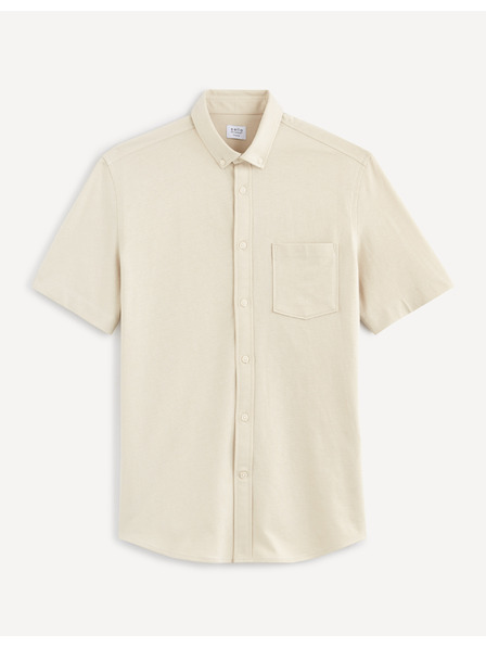 Celio Krémová pánská košile Celio Barik