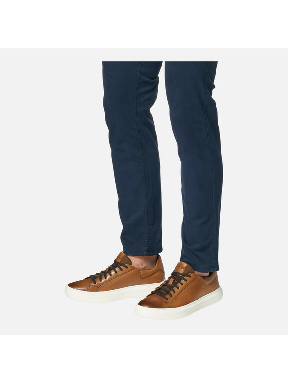 Geox Hnědé pánské tenisky Geox Deiven