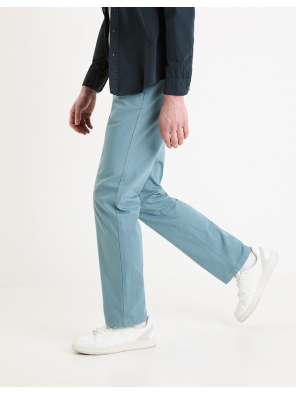 Celio Světle modré pánské chino kalhoty Celio Tohenri
