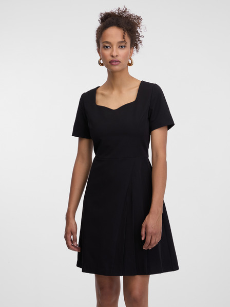 Orsay Černé dámské šaty ke kolenům ORSAY