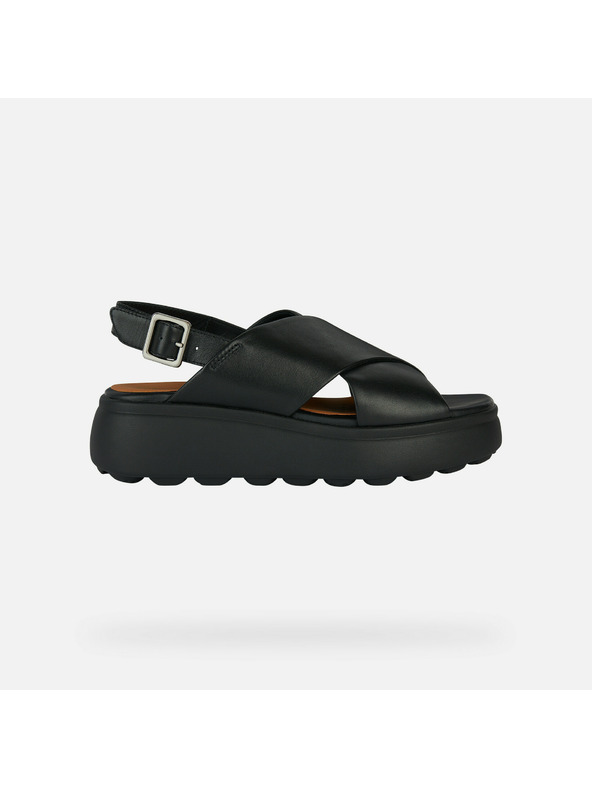 Geox Černé dámské sandály Geox Spherica EC4.1 S