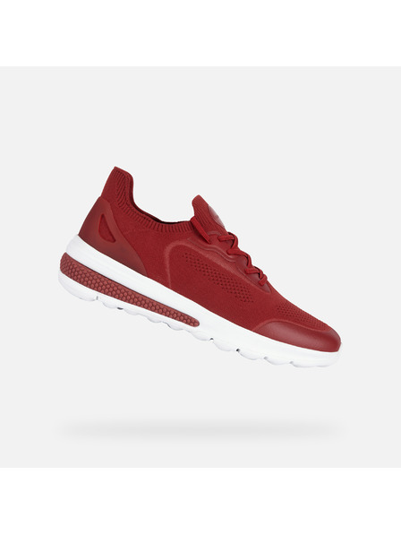 Geox Tmavě červené pánské tenisky Geox Spherica actif