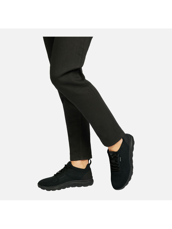 Geox Černé pánské tenisky Geox Spherica