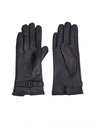 Orsay Černé dámské kožené rukavice ORSAY