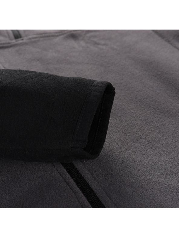 ALPINE PRO Černá pánská fleecová mikina ALPINE PRO GRES