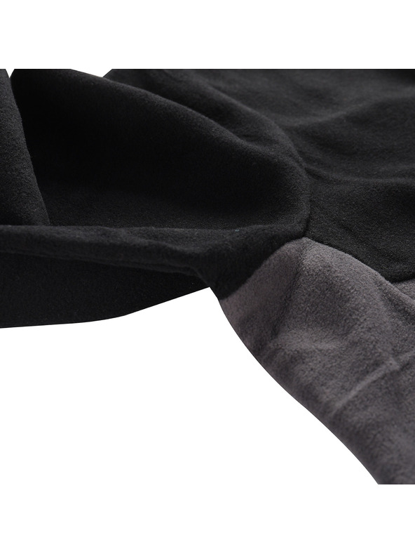 ALPINE PRO Černá pánská fleecová mikina ALPINE PRO GRES