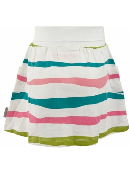 ALPINE PRO Bílá holčičí pruhovaná sukně ALPINE PRO Owelo