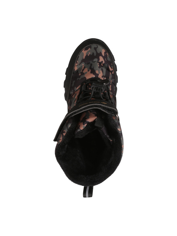 ALPINE PRO Černé vzorované dětské sněhule Alpine Pro Lando